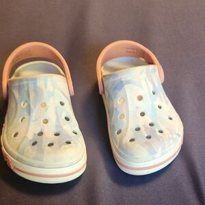 Toddler girl size 9 Crocs